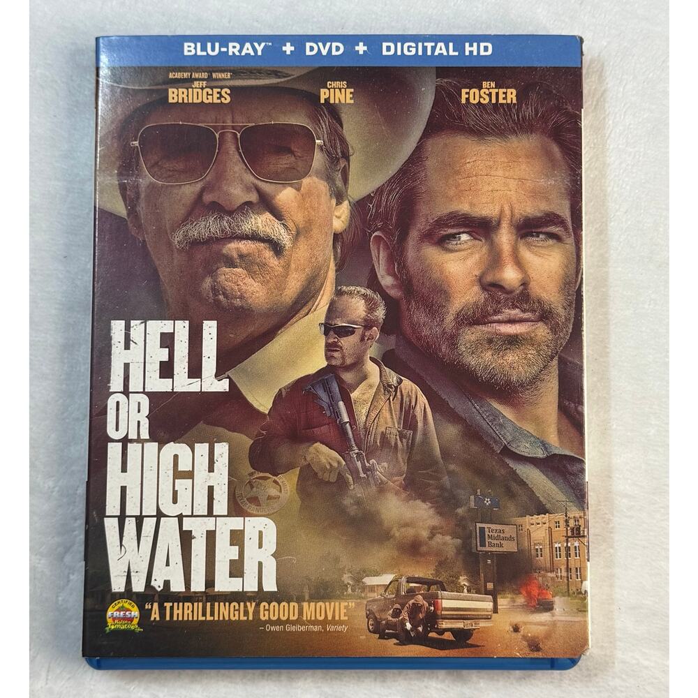 Hell or High Water Blu-ray + DVD + Digital‎ HD w/ Slipcover (2016 Jeff Bridges)